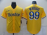 Red Sox 99 Alex Verdugo Gold Nike 2021 City Connect Replica Player Cool Base Jersey,baseball caps,new era cap wholesale,wholesale hats